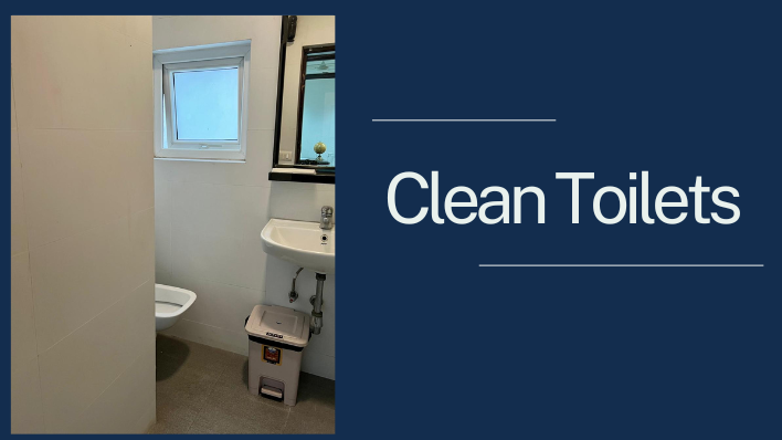 Clean toilets